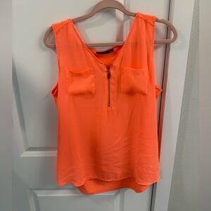 Apt 9 size large women’s coral tank with zipper